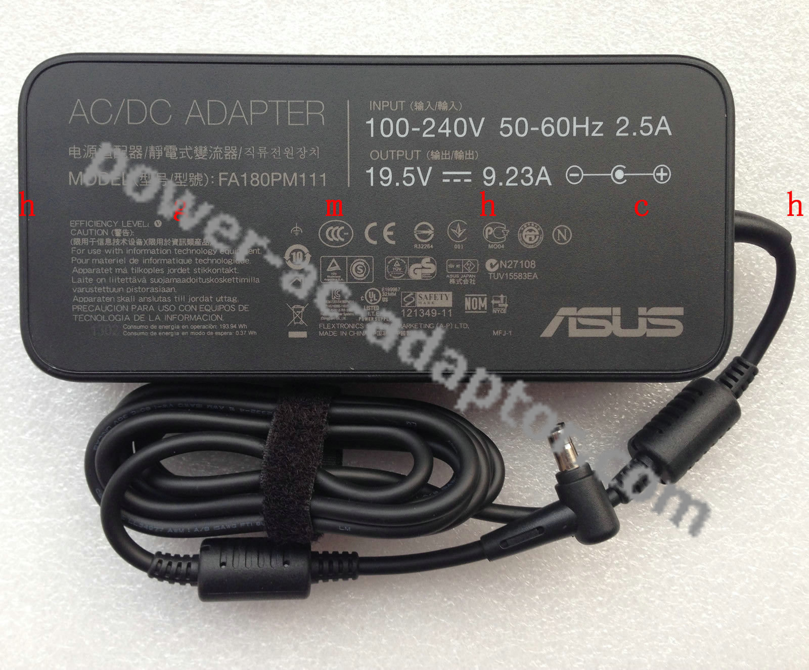 Genuine 19.5V 9.23A Asus ADP-180MB F FA180PM111 AC Power Adapter - Click Image to Close